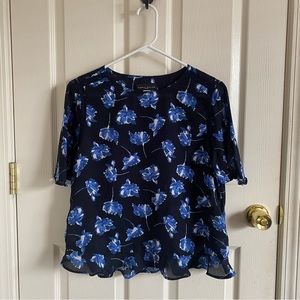 Simply Styled Blue Floral Blouse